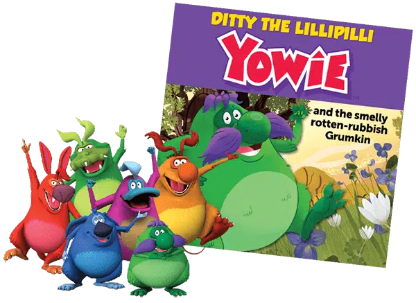 Yowie Characters Group And Book