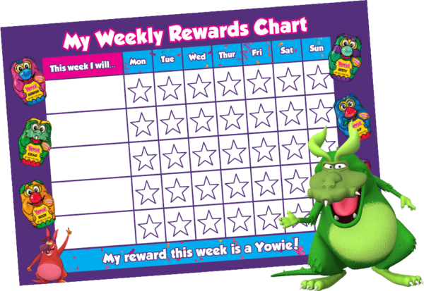 Yowie Rewards Chart for Chores - Yowie World