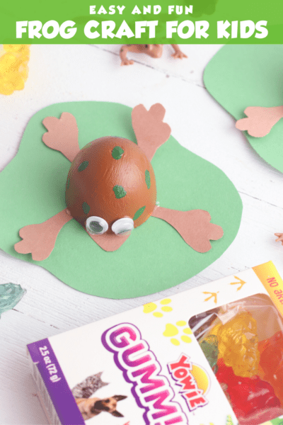 Easy and Fun Frog Craft Pinterest Graphic