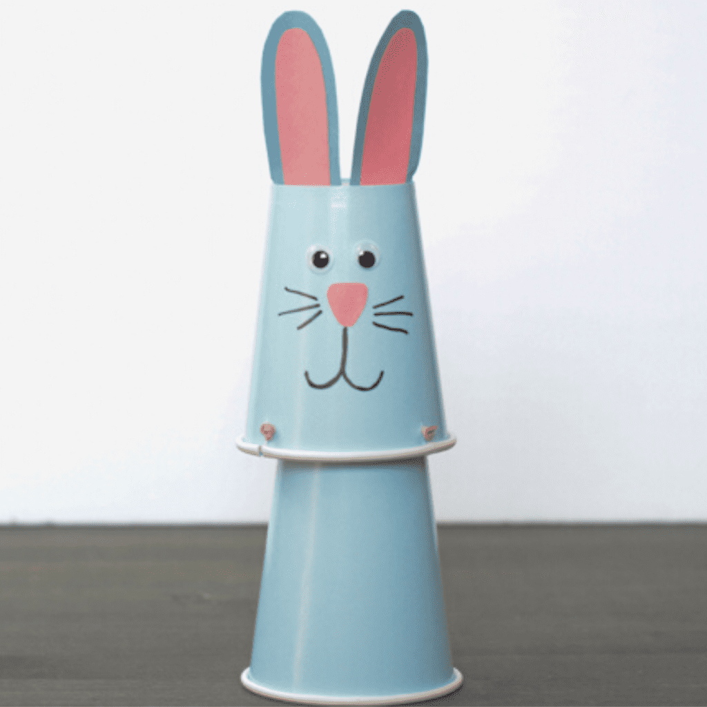 Hopping Bunny Upcycled Easter Craft For Kids