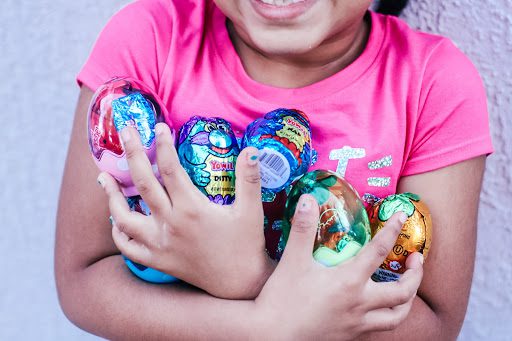Girl Holding Yowie Eggs