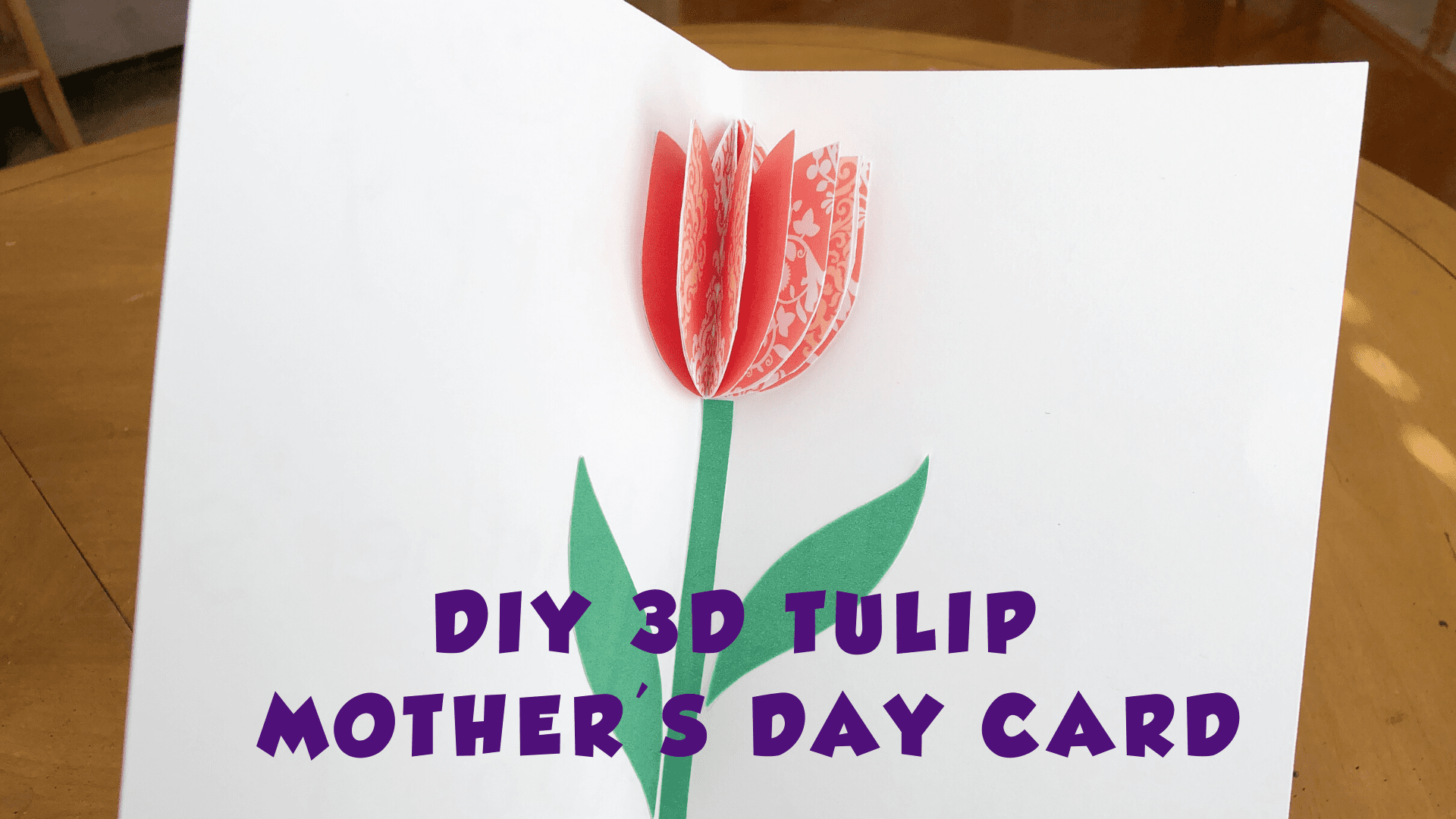 Homemade 3D Mother s Day Card Craft And Printable Yowie World