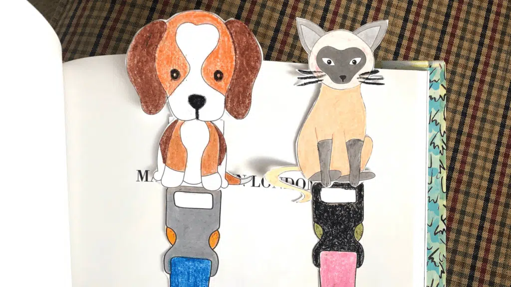 Easy Craft For Kids Pet Bookmark