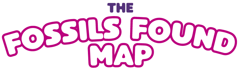 Fossils Found Map Logo